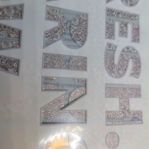 Jamberry Nail Wraps, NWT, 44A6, Silver Frost, 0917, Manicure Full Sheet